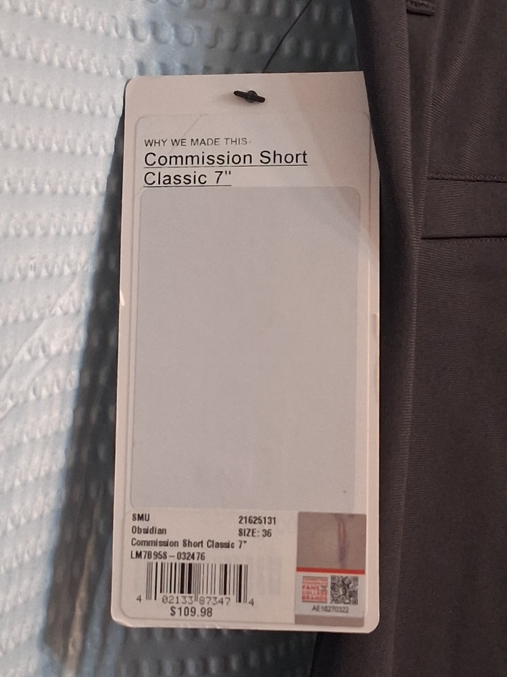 Lululemon SMU Embroidered Black Athletic Shorts - Picture 5 of 6